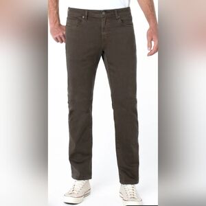 NWT Men's Liverpool Bolt Straight Fit Stretch Jeans Bark Size 35W/32L